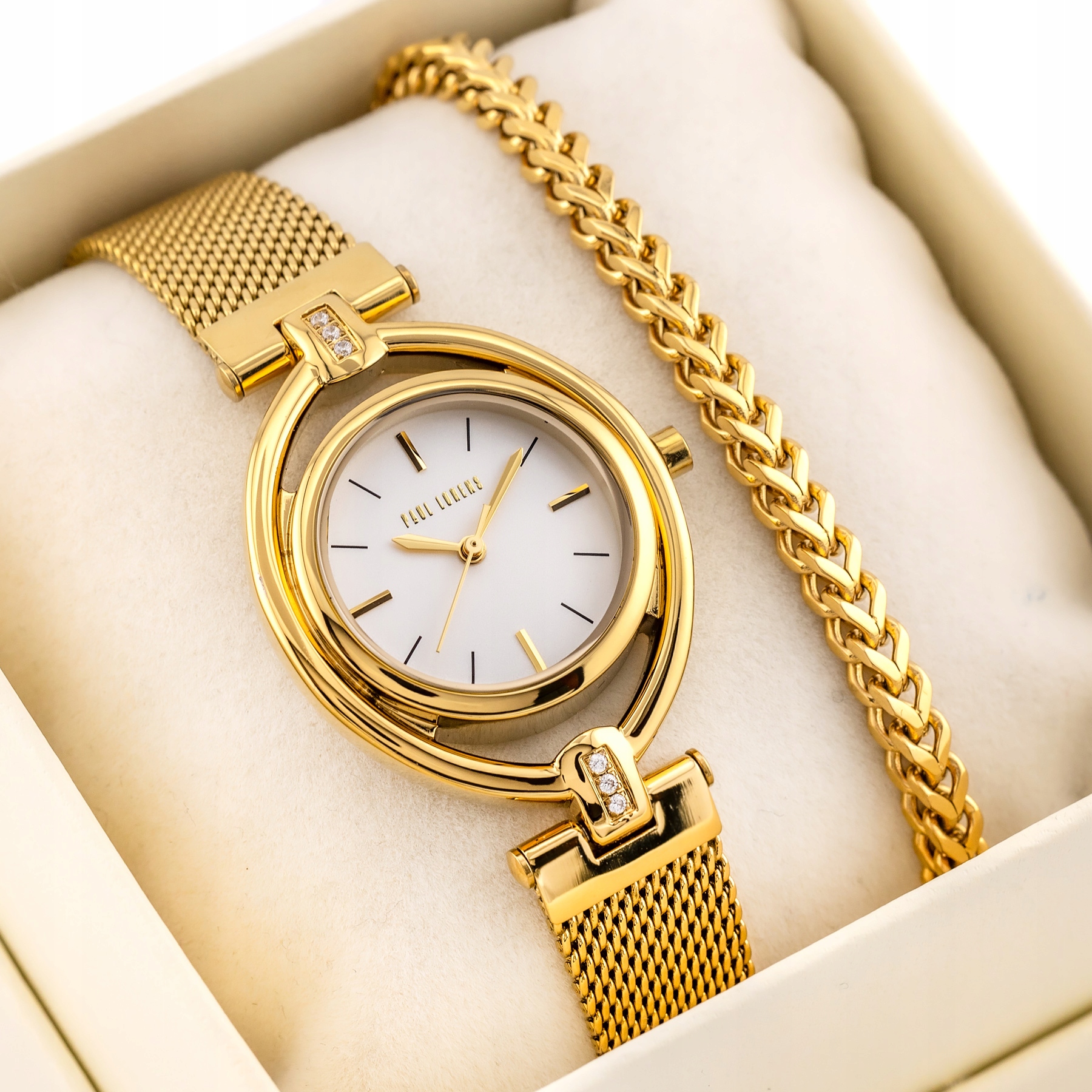 Dárkový Komplet Pro Ženy Paul Lorens – Hodinky náramek – Gravírování