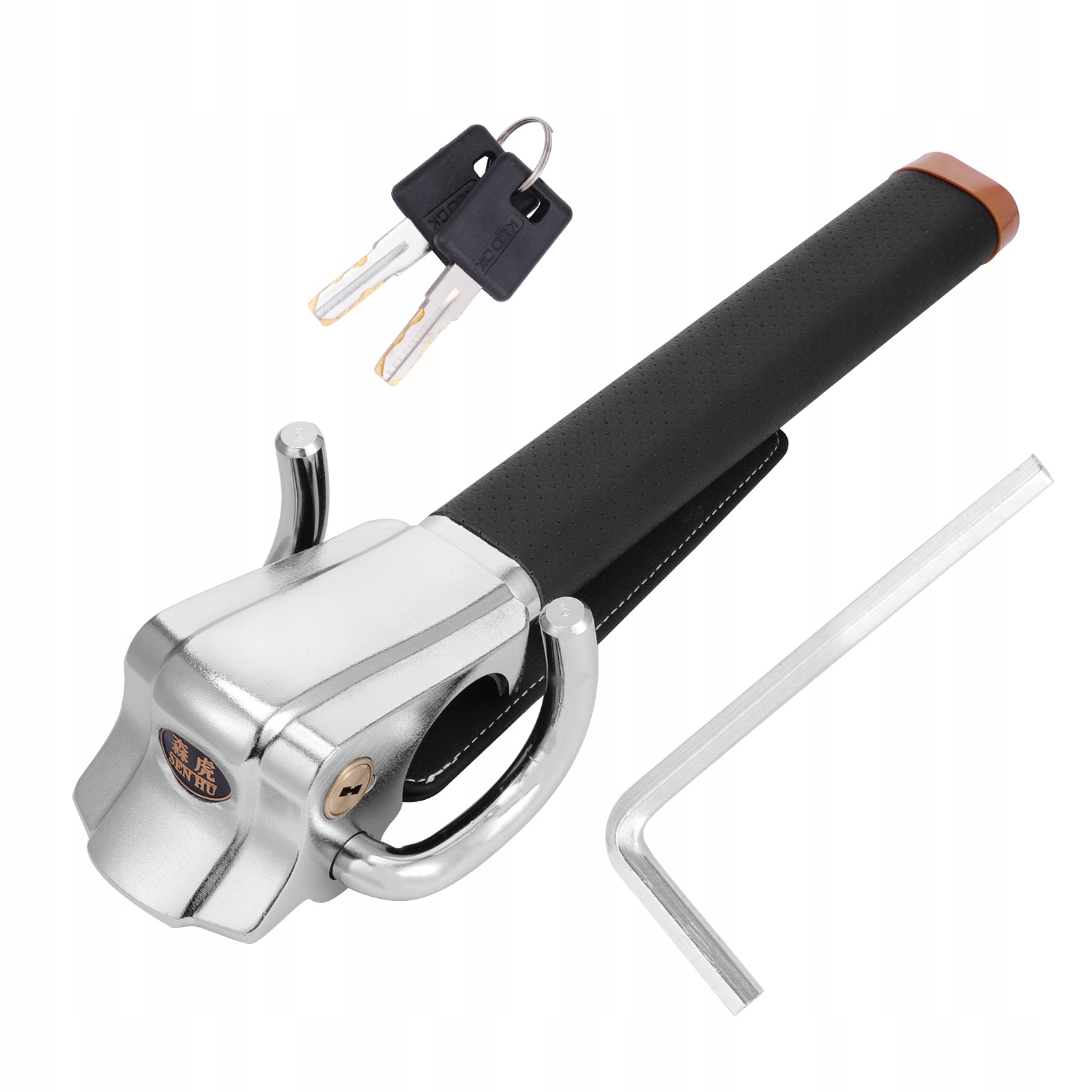 BLOKADA KIEROWNICY OBROTOWA SPIRALA ZABEZPIECZAJĄCA KRADZIEŻĄ