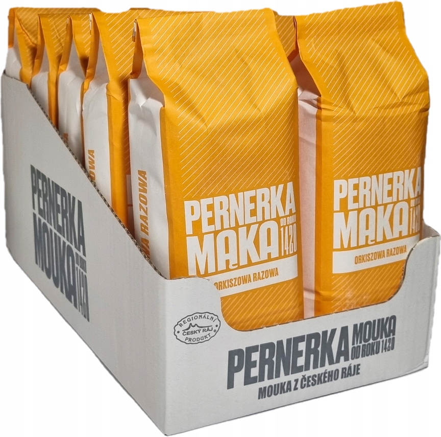 Mąka Orkiszowa Pełnoziarnista Gładka 10 X 1KG typ 1850 Pernerka