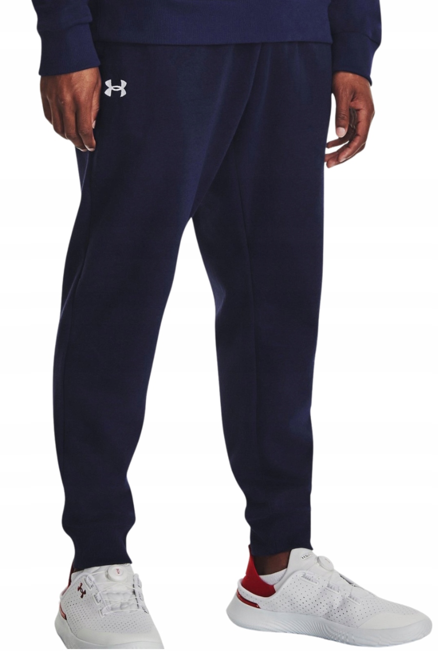 Pánské kalhoty Under Armour 1379774-410 teplákové námořnická modrá bavlna joggery XXL