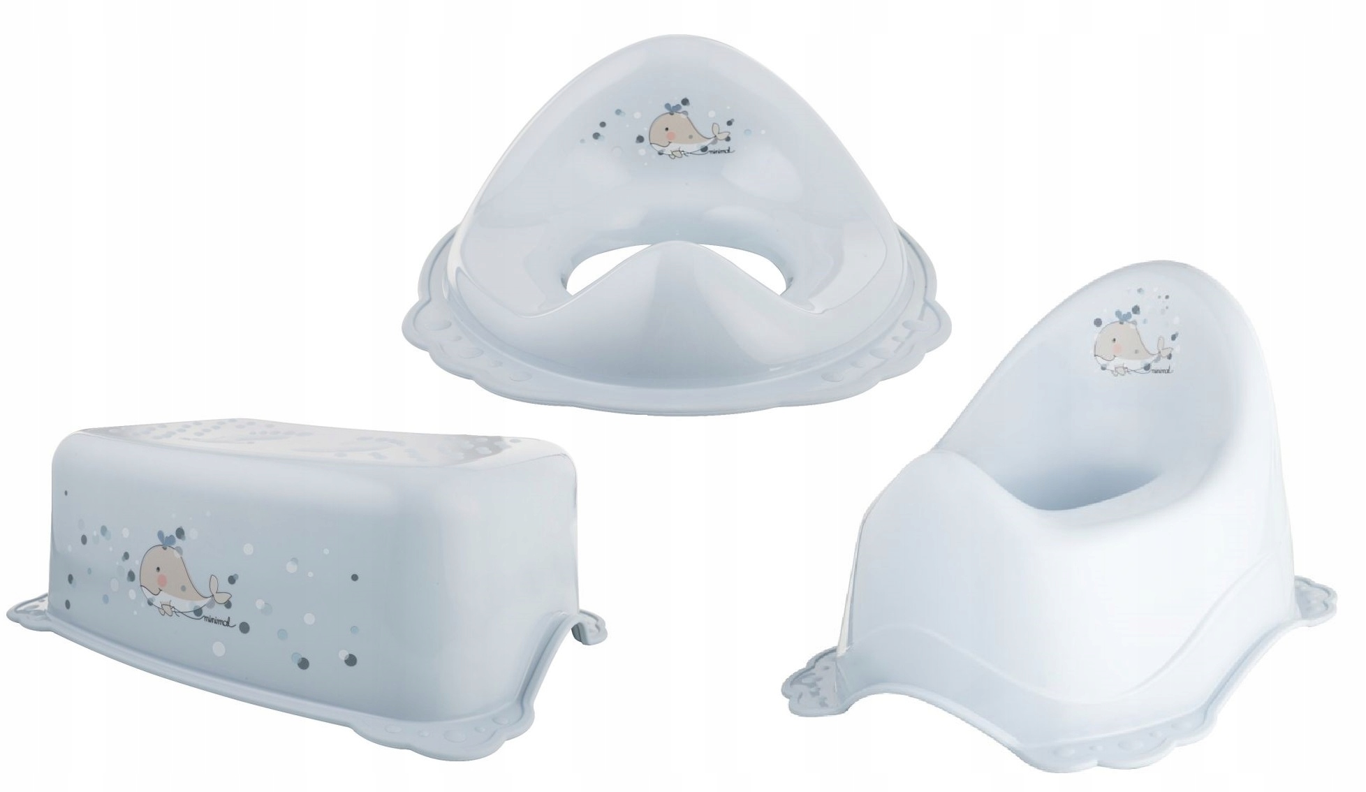 MALTEX ZESTAW DLA DZIECKA DO NAUKI SAMODZIELNOŚCI NOCNIK NAKŁADKA PODNÓŻEK