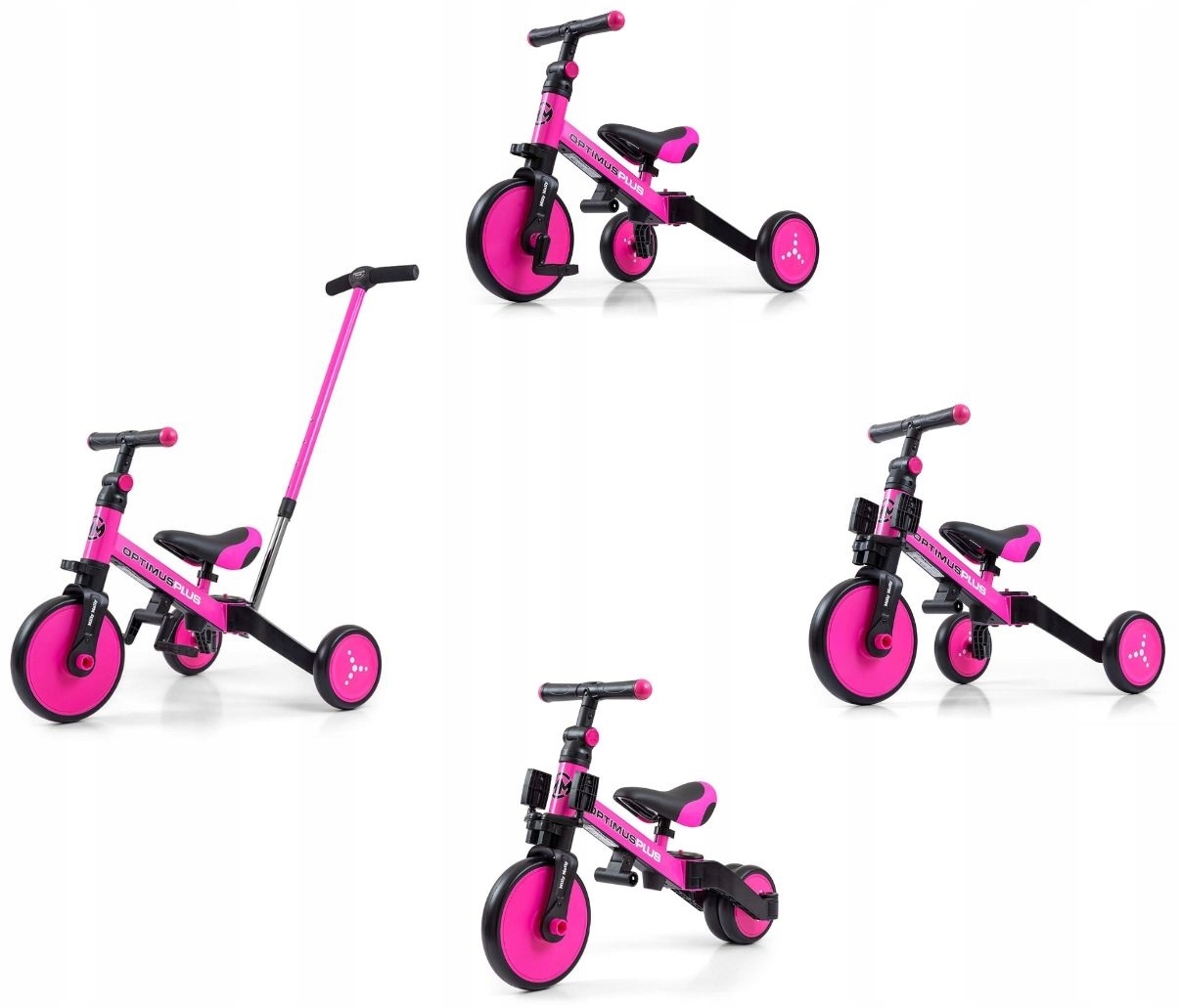 Milly Mally Rowerek 4W1 Optimus Plus Trójkołowy Biegowy