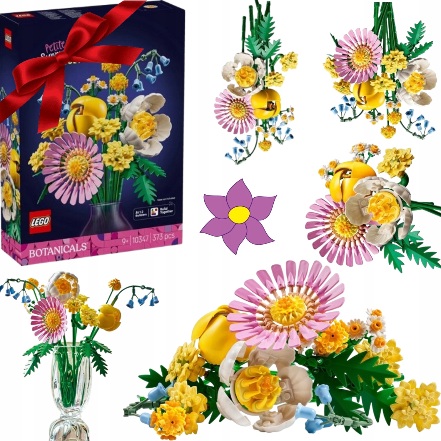 Lego Botanicals 10347 Mały Słoneczny Bukiet ozdoba kwiaty