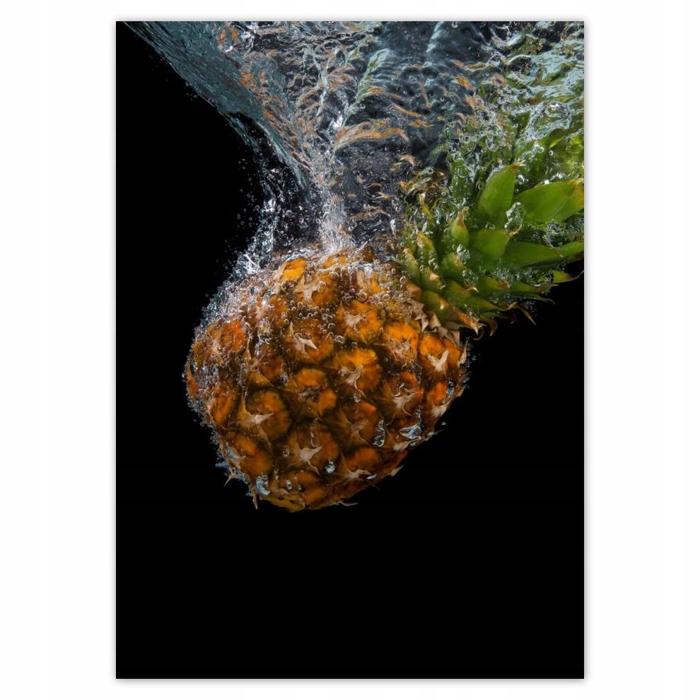 

Plakaty 50x70 Ananas wpadający do wody