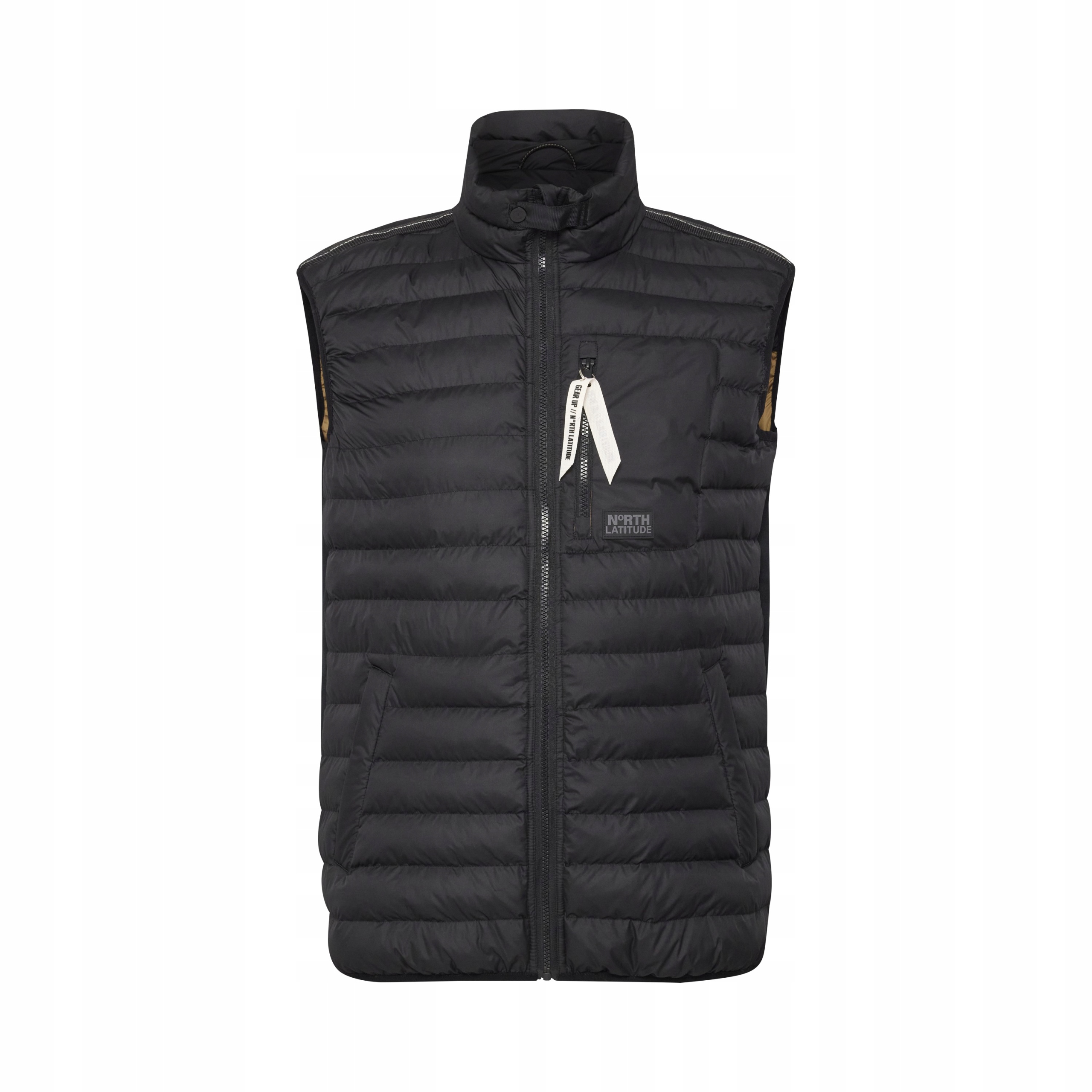 North Latitude Péřová Vesta Bez Rukávů, Velké Velikosti, Černá, 3XL