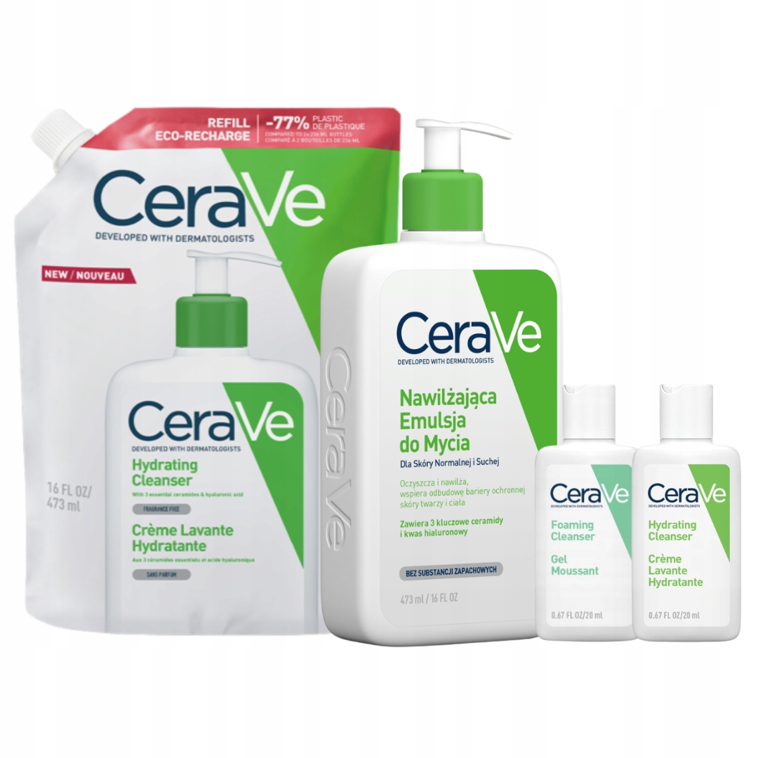 CeraVe Emulsja nawilżająca do mycia skóra normalna sucha 473ml refill 473ml