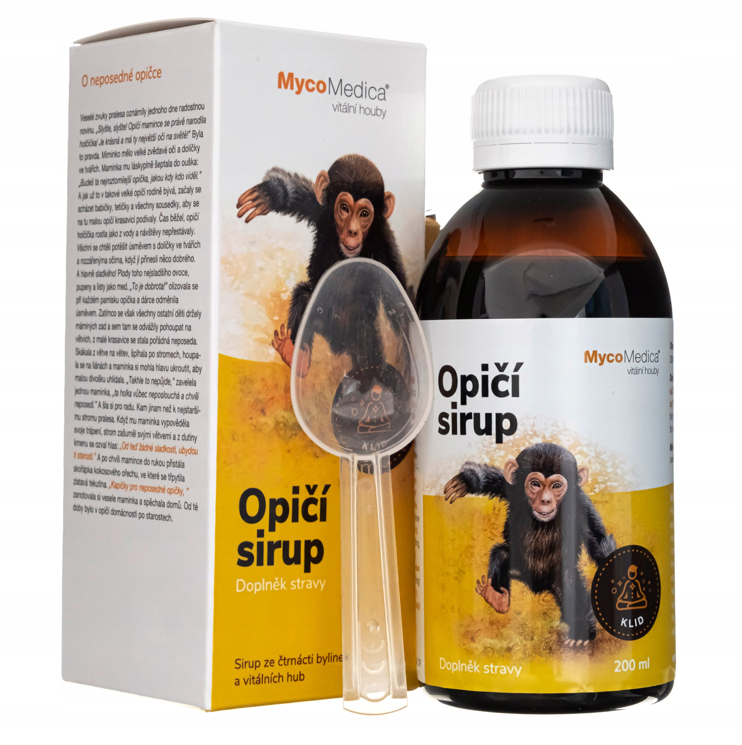 MycoMedica Opičí sirup pre deti Imunita 200ml Imunita