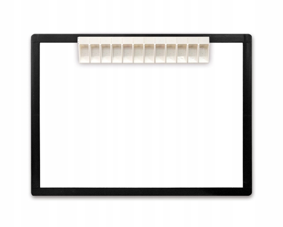 Skleněná Paleta Na Barvy 300 X 400 MM, Sada S 12-MI Miskami Mungyo