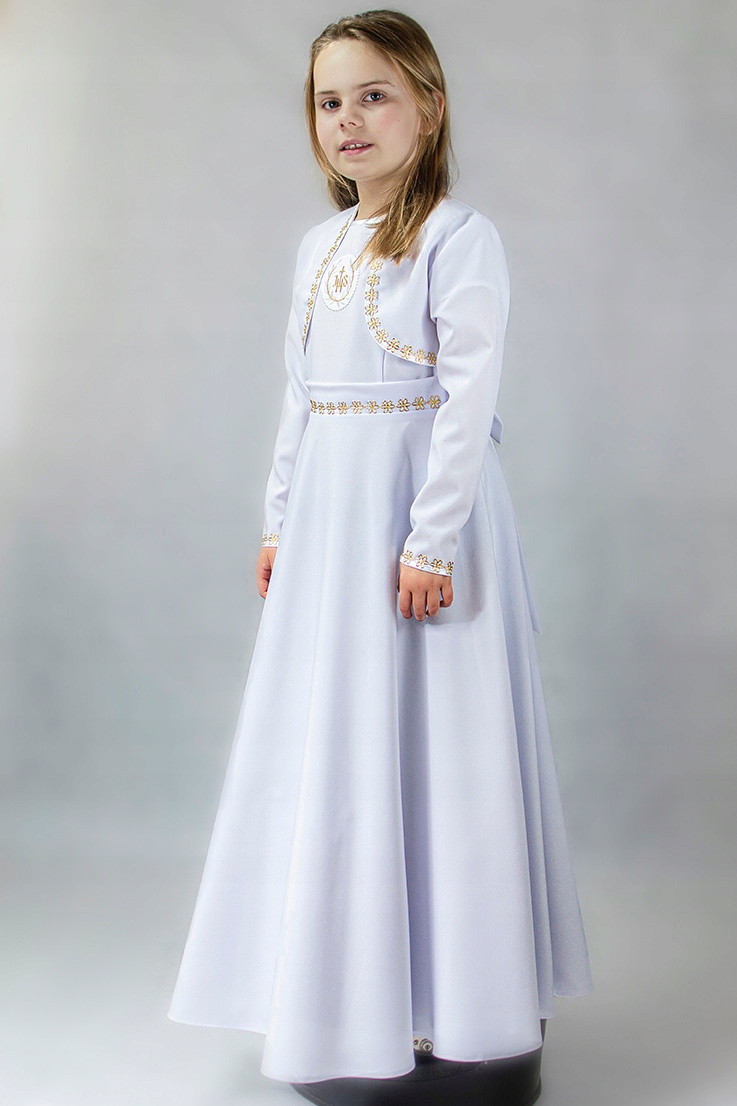 ALBA SUKIENKA KOMUNIJNA Z BOLERKIEM SZYTA NA MIARĘ Marka Inna marka