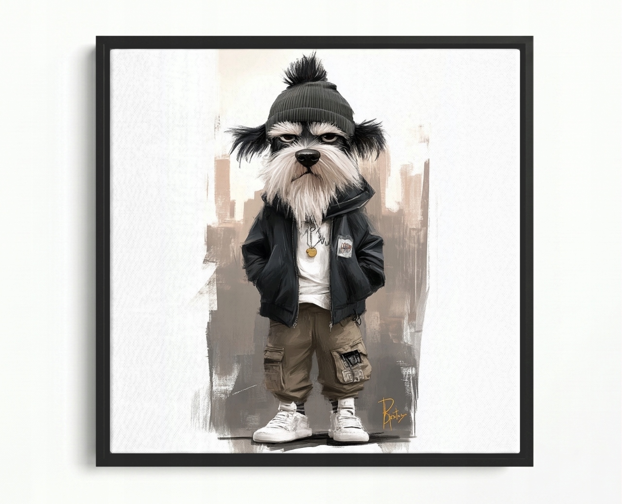 Obraz Rama American Box Pies Hip-hop Street Urban Gangster 60x60