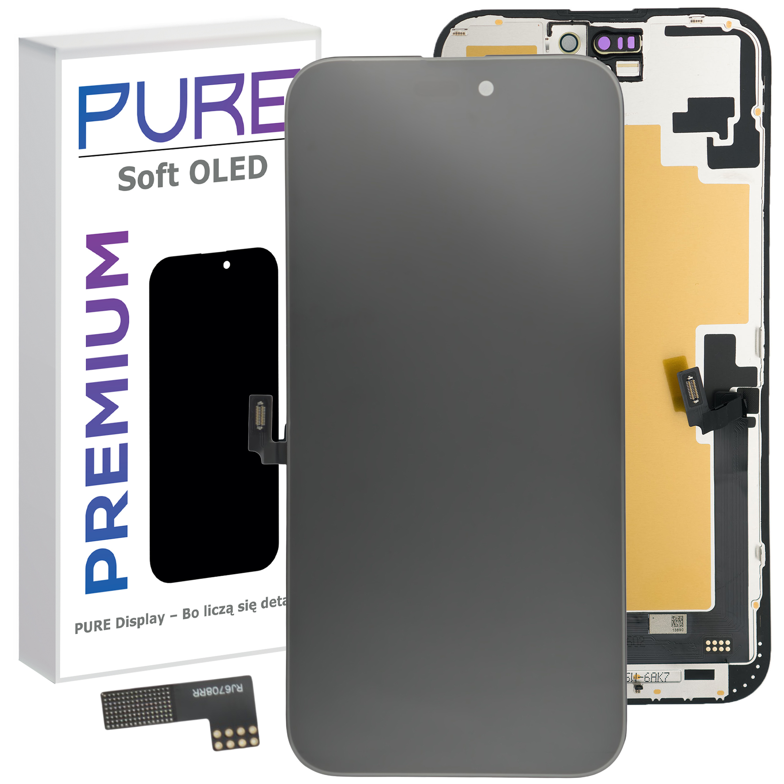 Pure LCD displej pro Apple iPhone 16 Plus Soft Oled Fhd IC