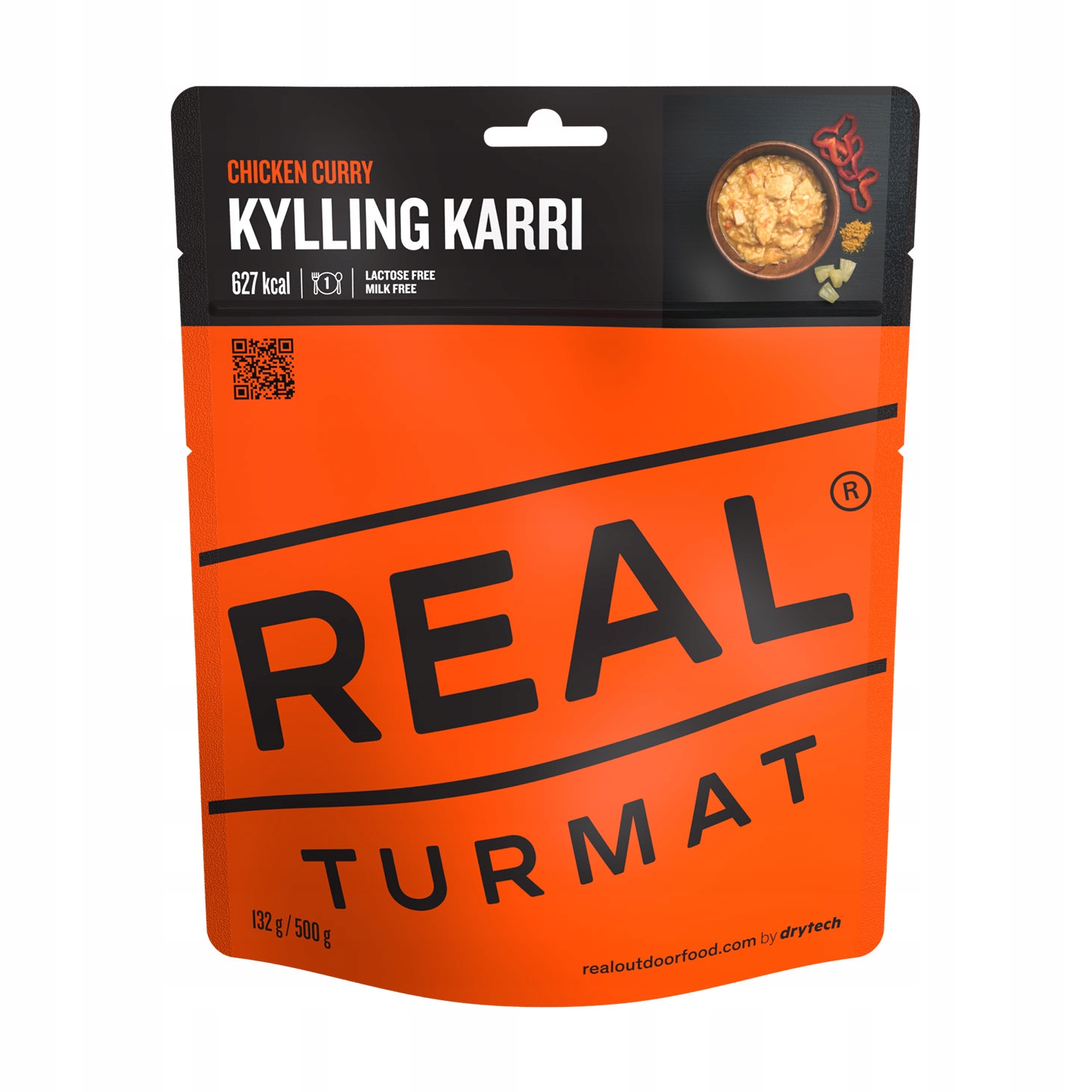 Danie liofilizowane Real Turmat Curry z kurczakiem 130 g (500 g)