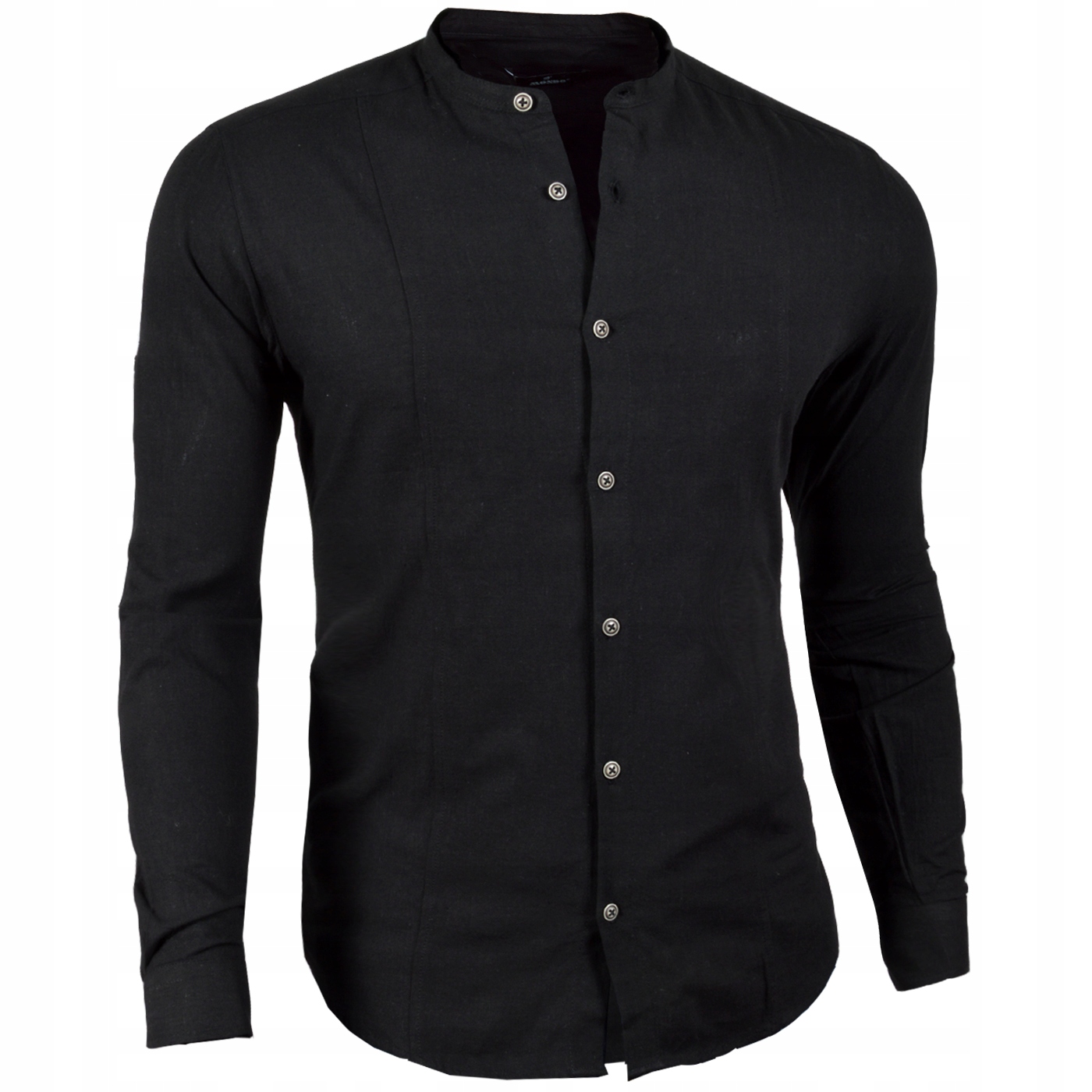 Pánská košile Mondo Lniana Casual Stojka Regular