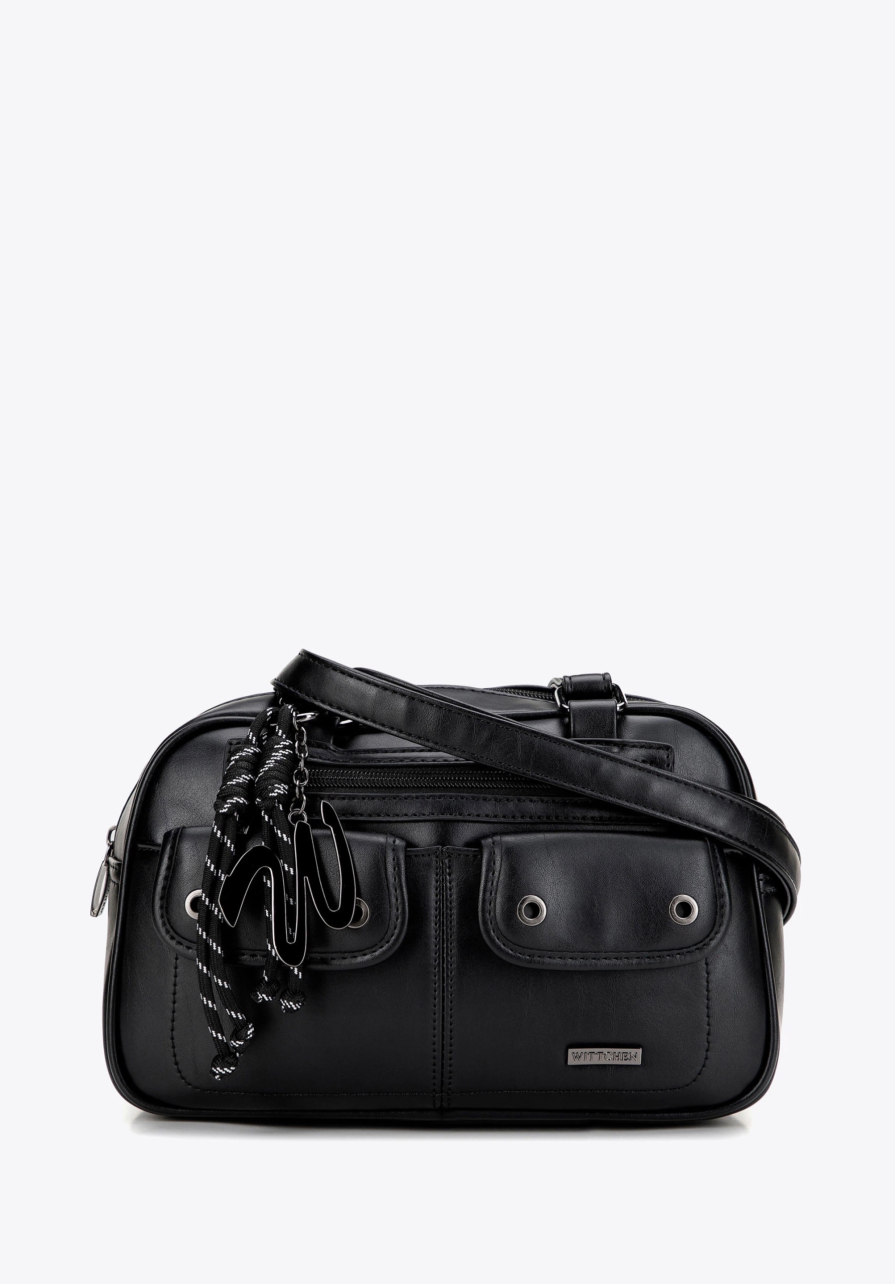 Elegantní dámská kabelka přes rameno Wittchen 101-4Y-407-1, černá ekokůže