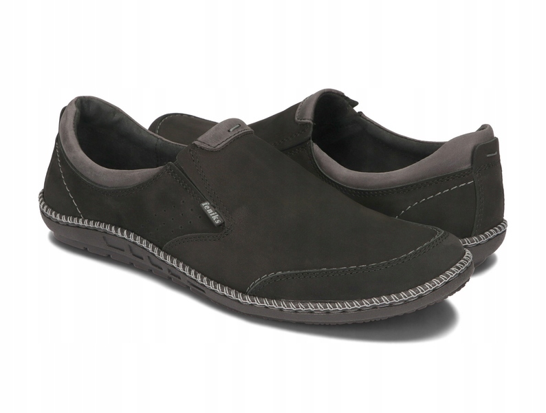 Mokasyny Męskie Wsuwane Buty Wizytowe Casual Skóra Naturalna 122 Czarne 40 Kod producenta 122