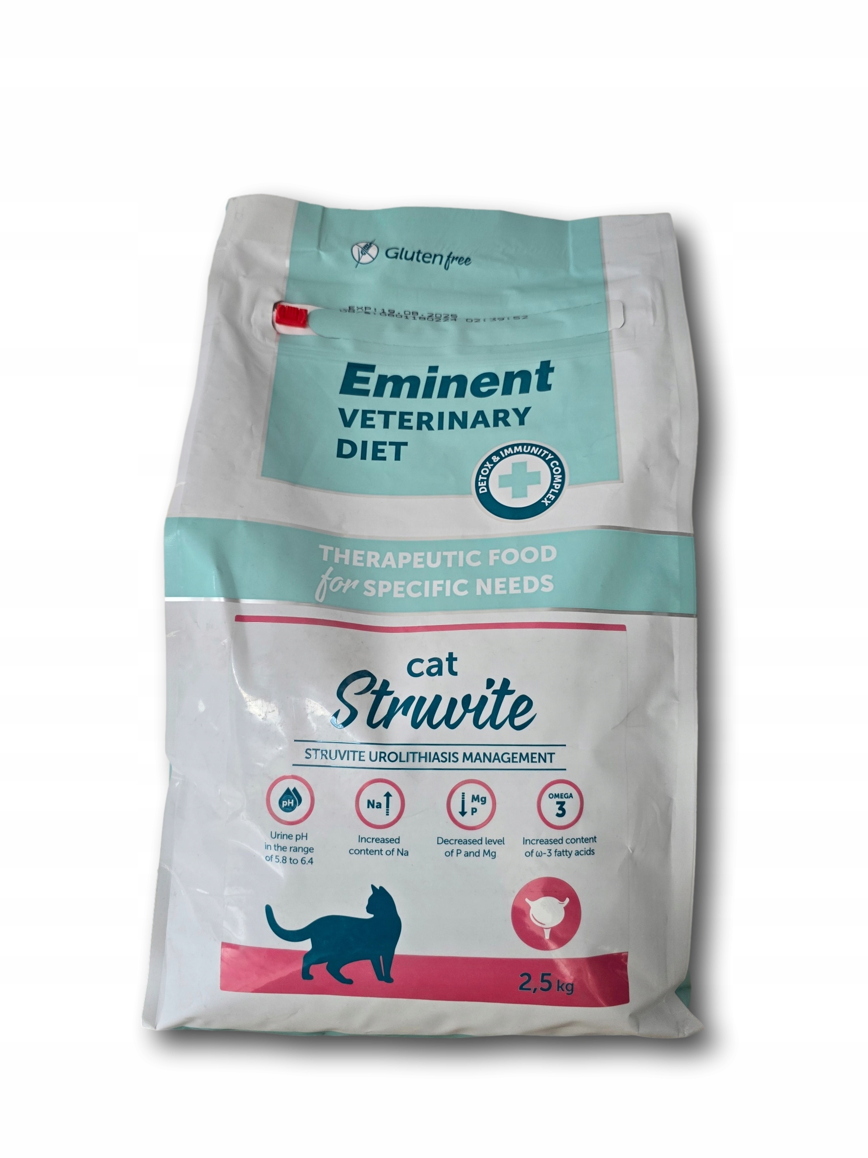 Levně Krmivo Eminent Vet Diet Cat Struvite 2,5 kg s onemocněním močových cest XL