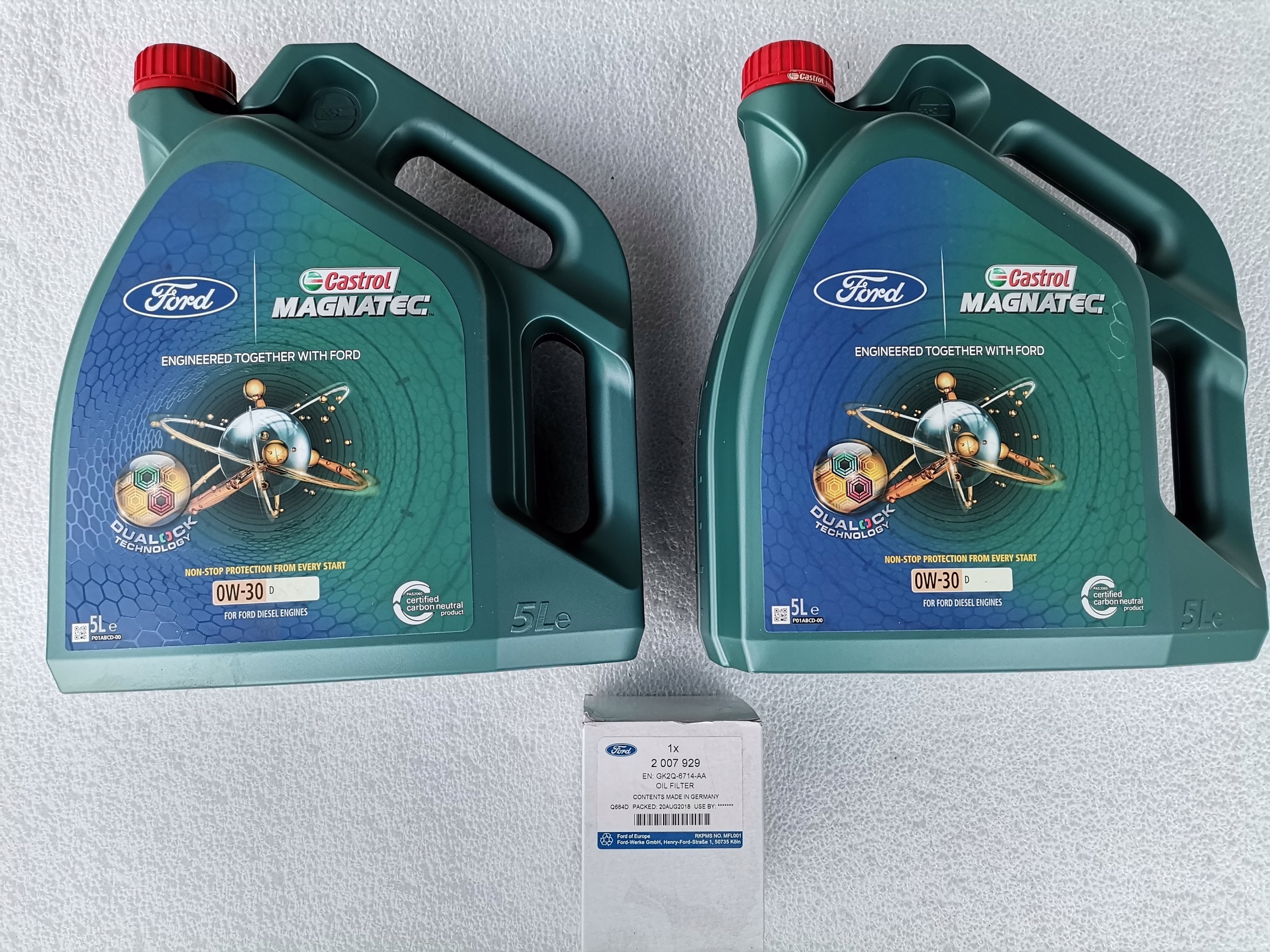 OLEJ 0W30 D FORD TRANSIT CUSTOM 2.0TDCI 10L+filtr ORYGINAŁ