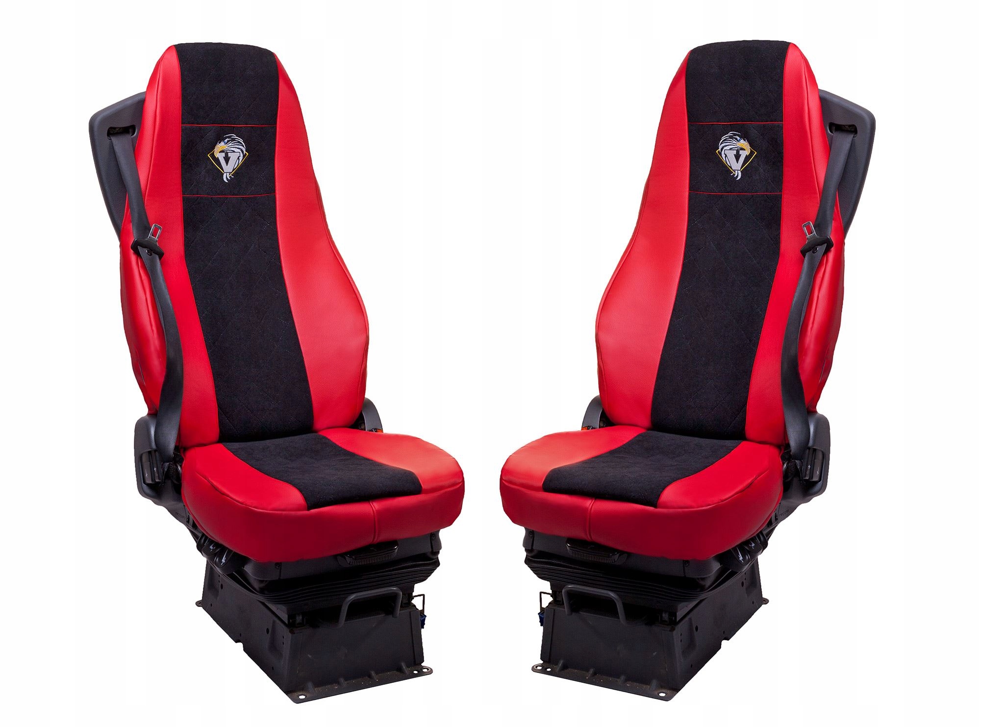 POKROWCE VOLVO FH OD 2013 SKAJ CZERW/SZTRUKS CZAR.