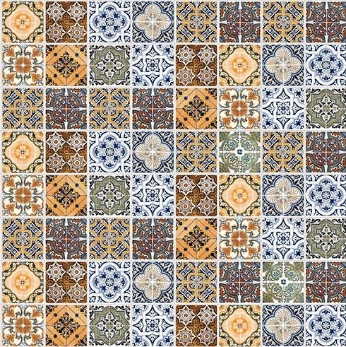 

Panele Ścienne Pcv Charm Mozaika Patchwork Kuchnia
