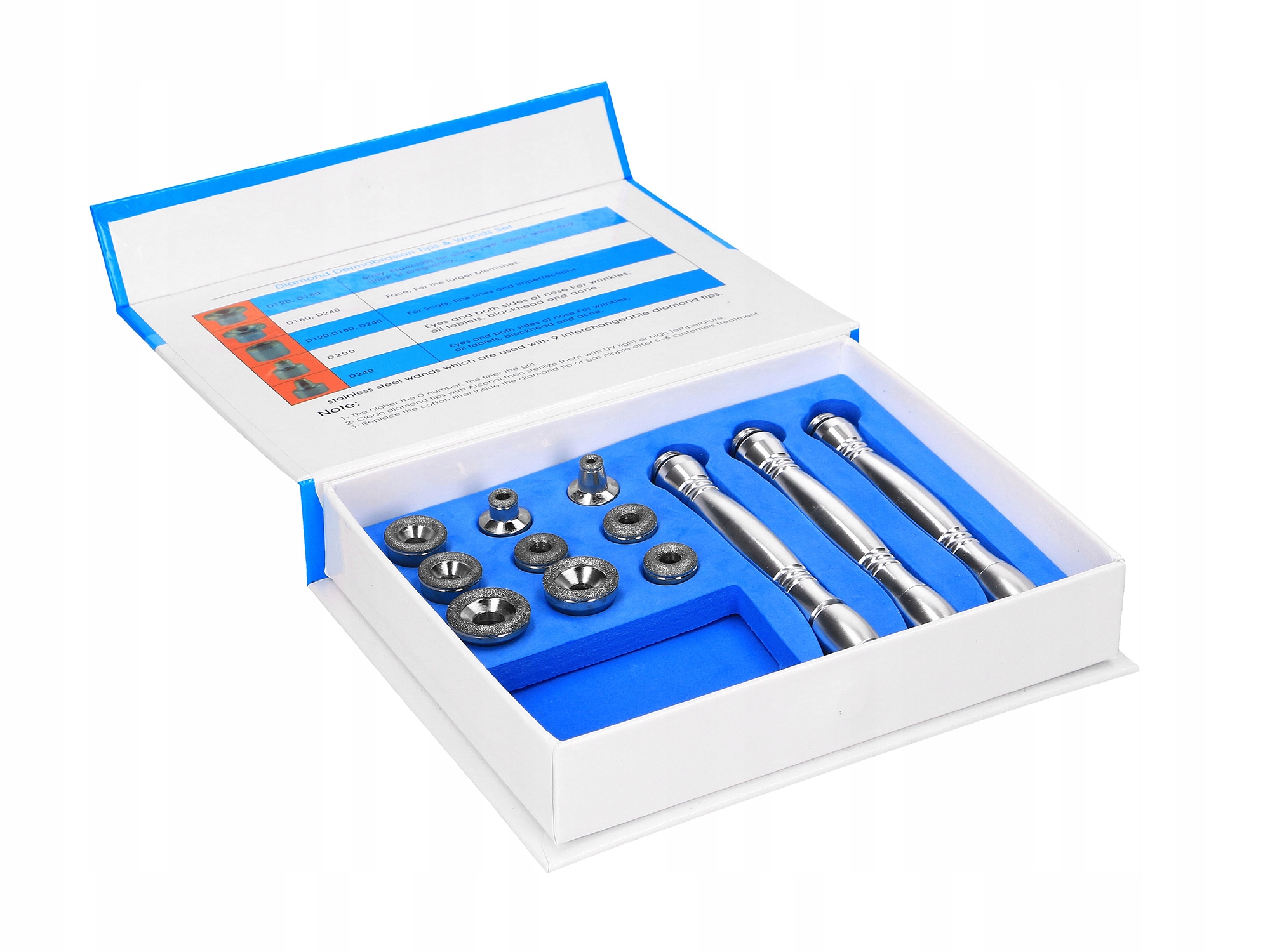 Koncovky hlavic pro diamantovou mikrodermabrazi