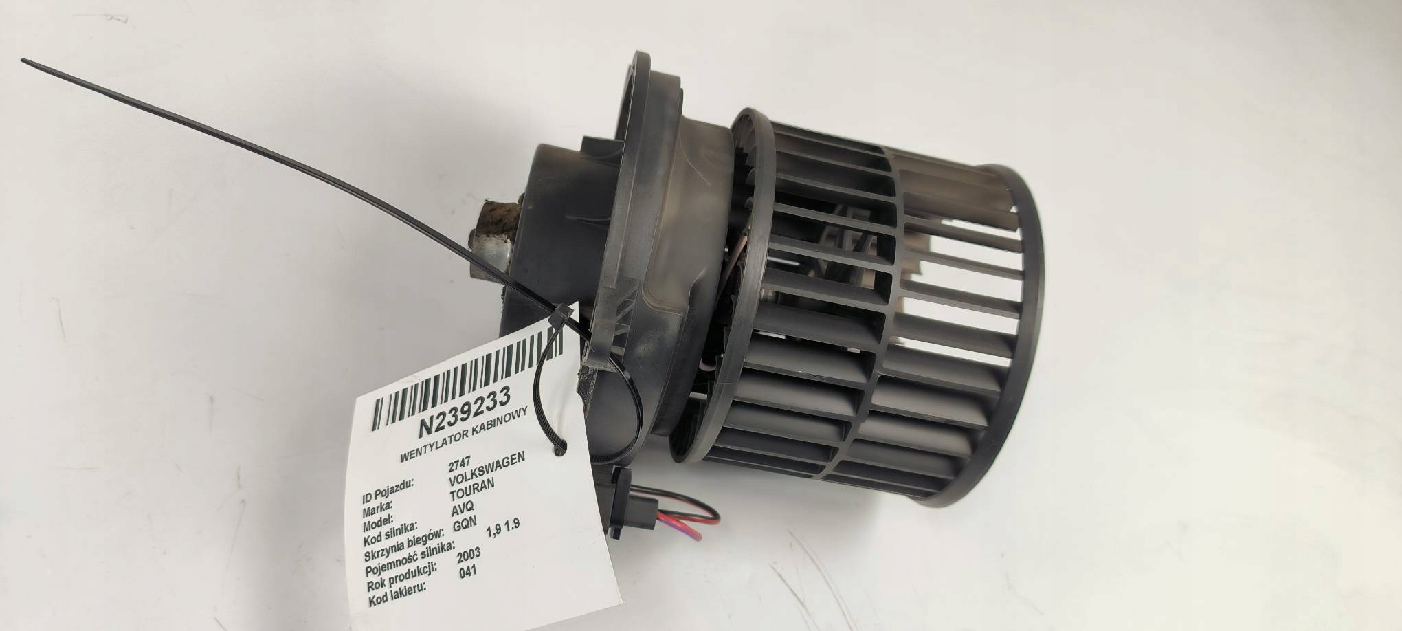 riscaldamento VENTOLA cabina VOLKSWAGEN TOURAN e