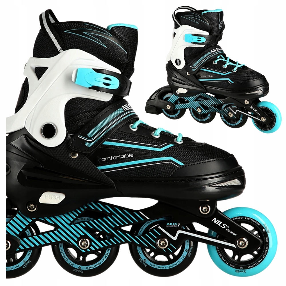 Nils Extreme kolečkové brusle pro začátečníky NA1169A černé/modré