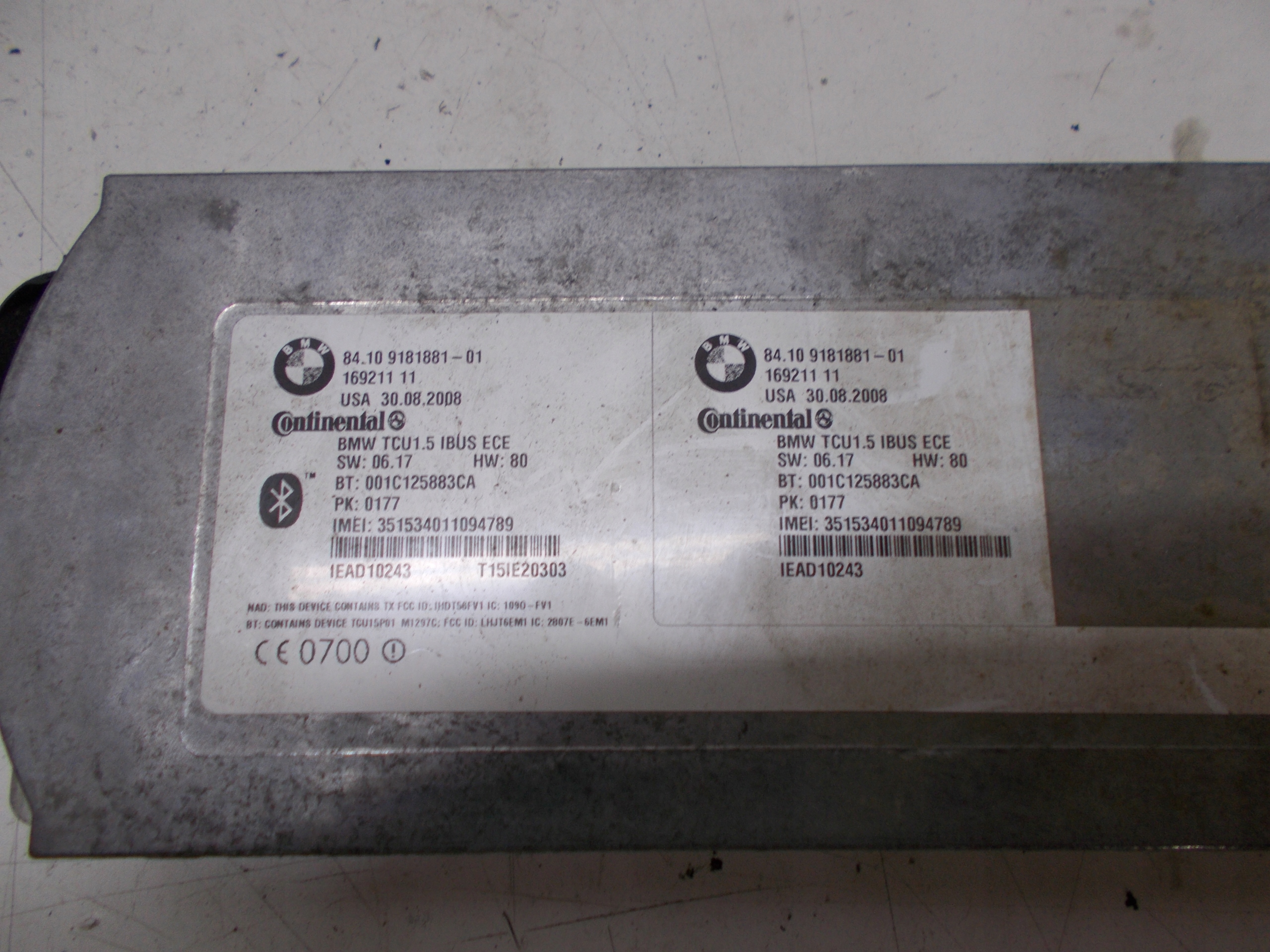 BMW X3 E83 3.0D 08R modul Bedienteil BLUETOOTH 9181881