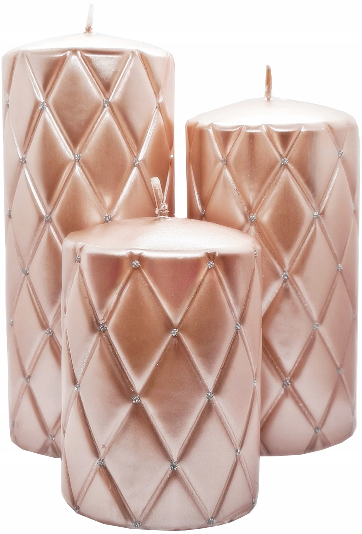 Sada Ozdobných Svíček Florence Rose Gold Artman