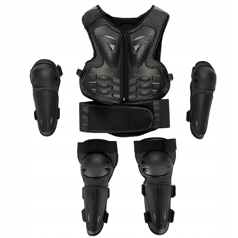 Ochranná zbroj pro děti 5-13 let Černá na kolo Skateboard Koloběžku