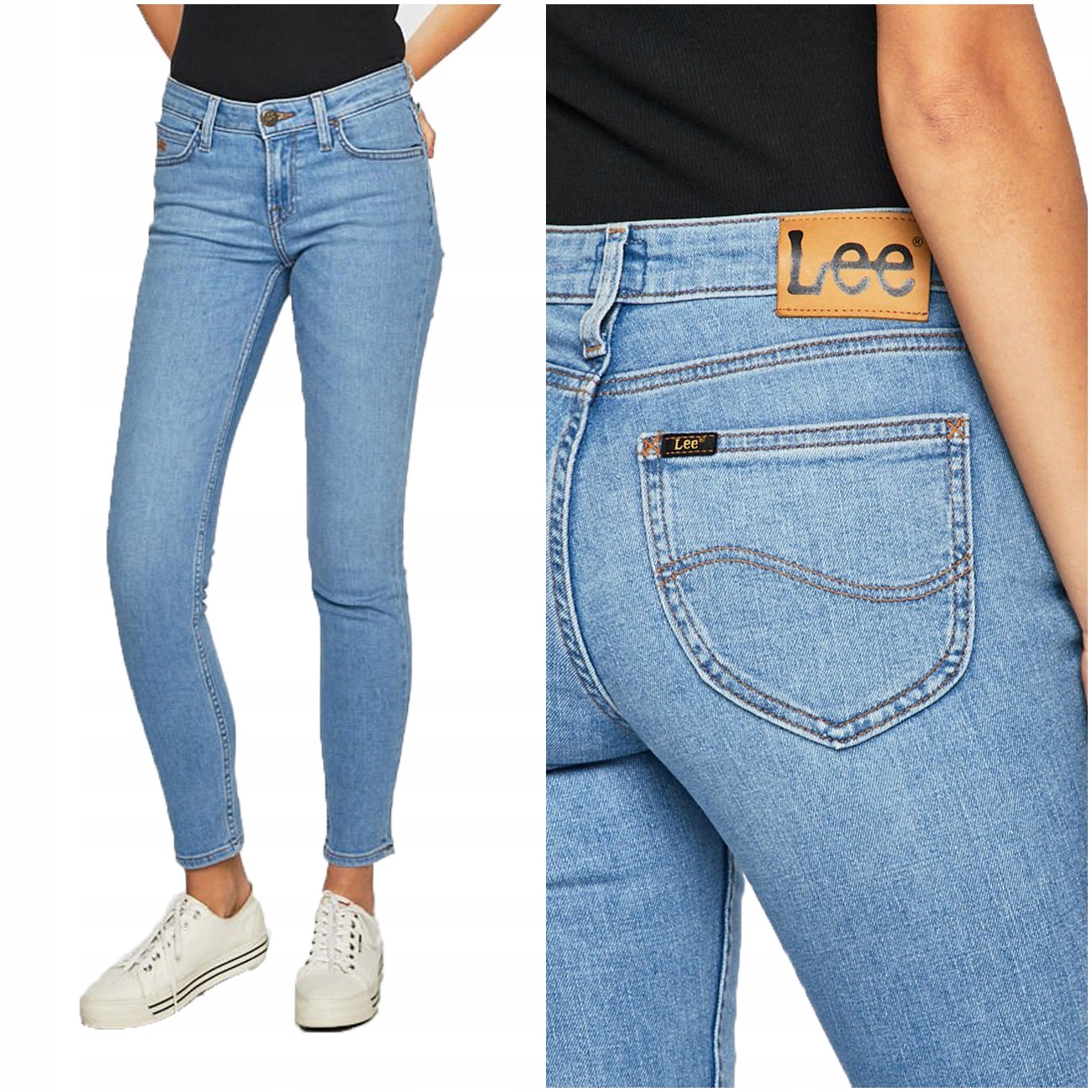 

Lee Scarlett Damskie Spodnie Jeansowe Slim W25 L31