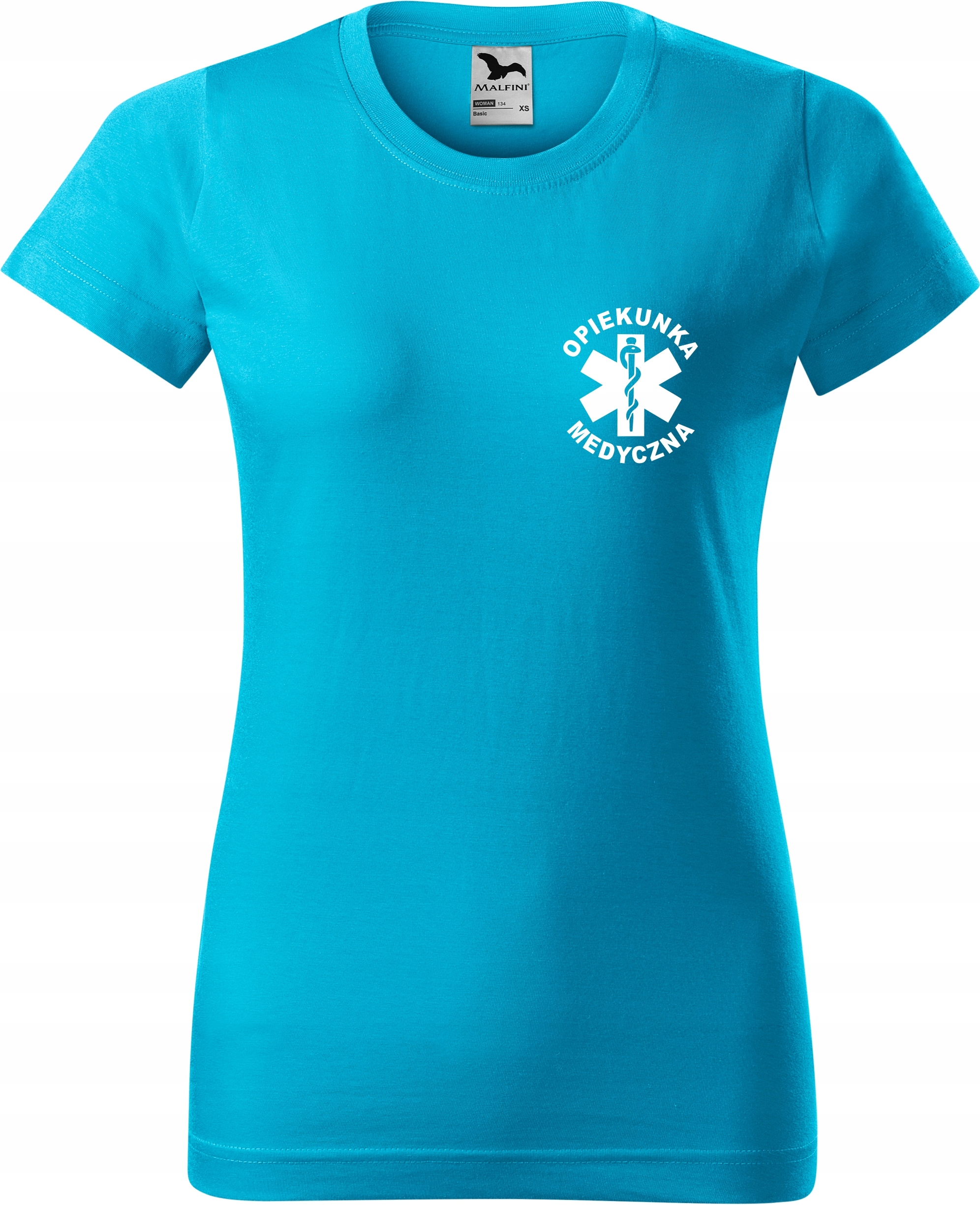 

Koszulki medyczne nadruk Opiekunka Medyczna r.XXL