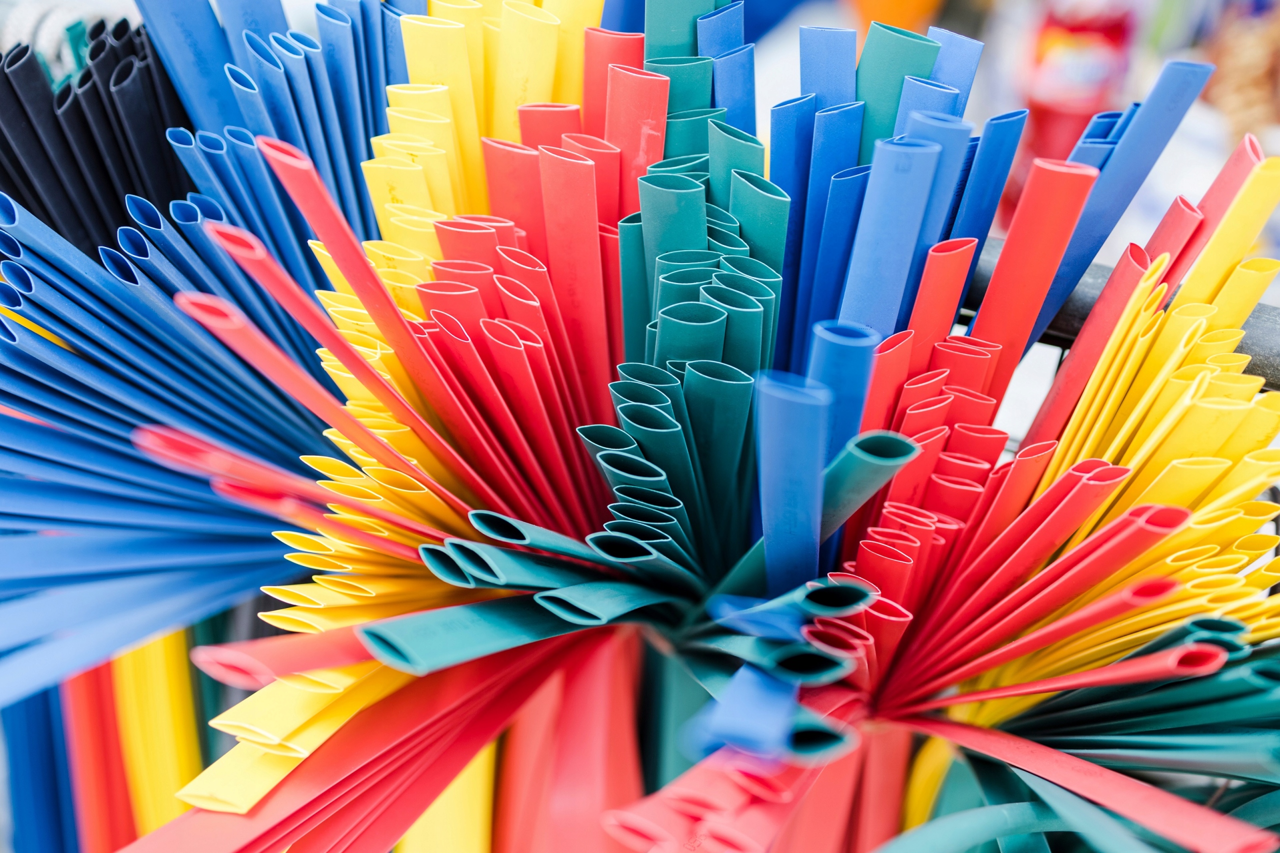 Koszulka izolacyjna termokurczliwa Trytyt RTS-9,5/4,8ZZ ŻÓŁTO ZIELONA 1m Średnica po obkurczeniu 4.8 mm