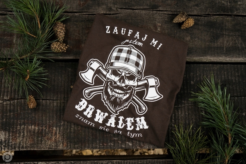 Koszulka TigerWood Drwal Las Siekier Outdoor Br M Właściwości brak