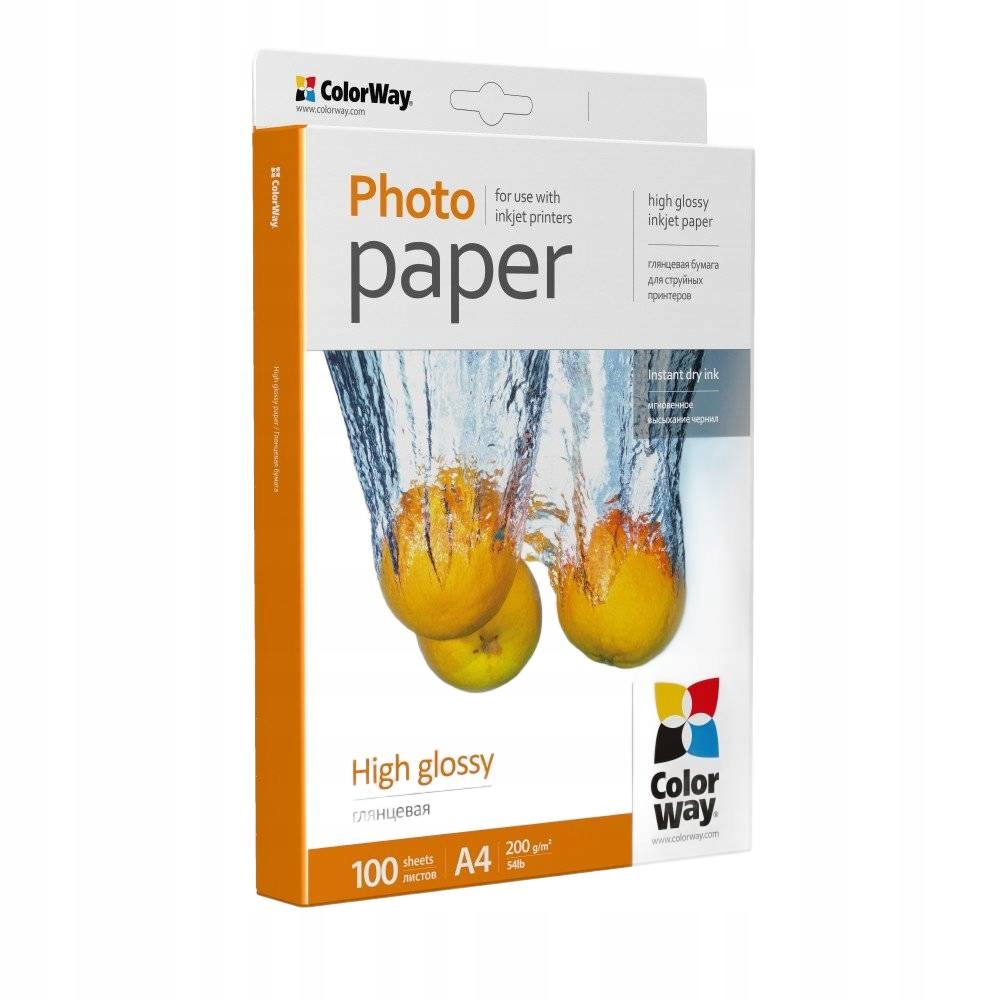 Papier Fotograficzny ColorWay błyszczący A4 200 g/m² 100 arkuszy