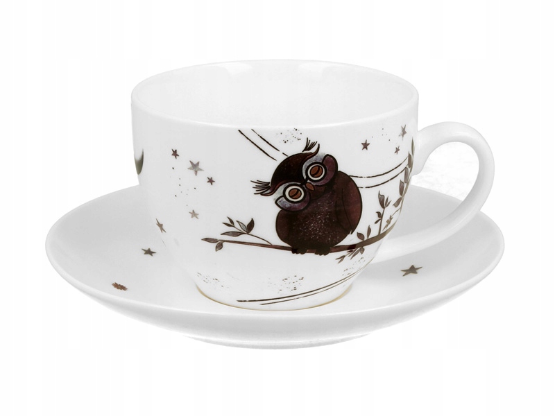 FILIŻANKA ZE SPODKIEM 280ML CHARMING OWLS Pojemność 0 ml