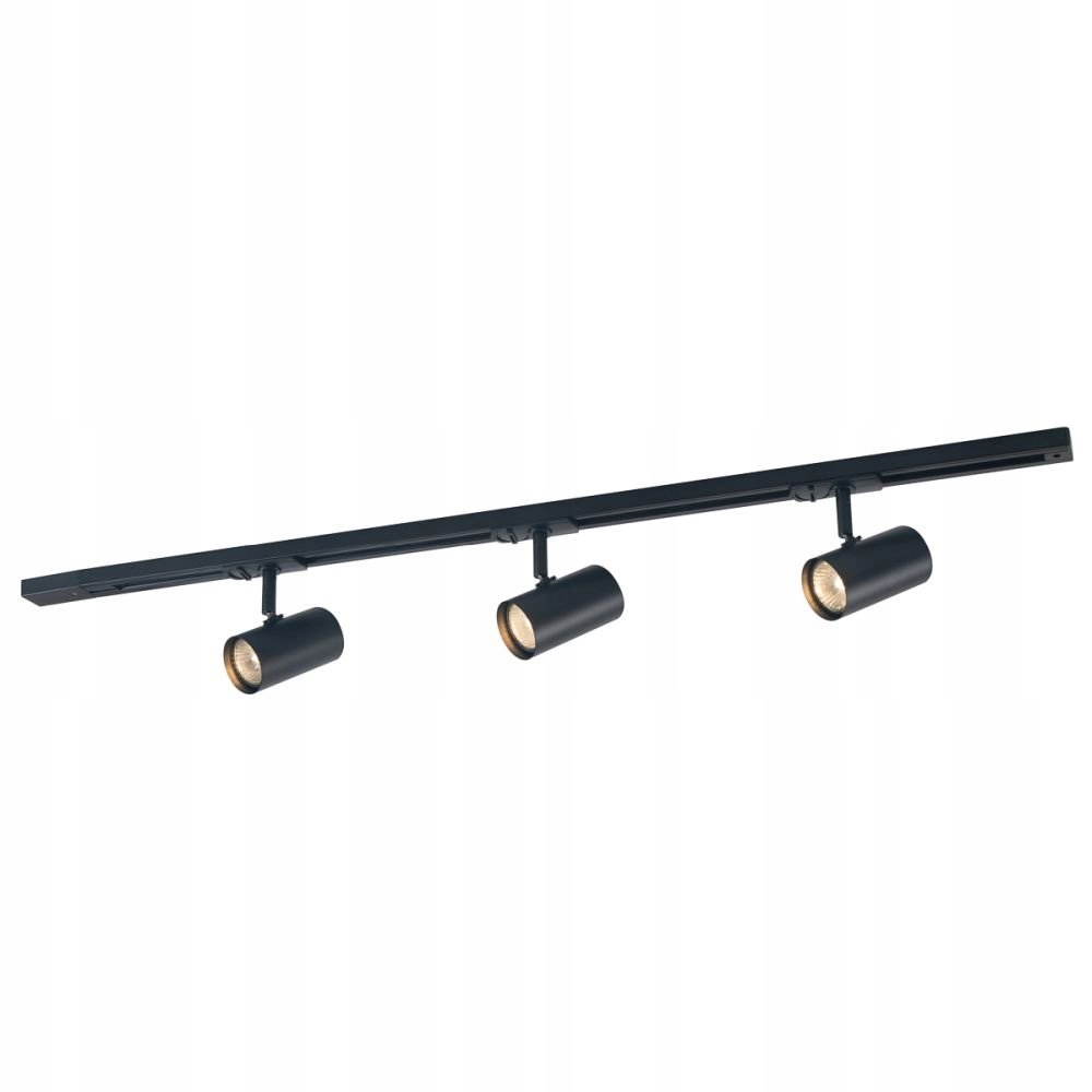 Koľajnicový reflektor Italux čierny moderná lampa