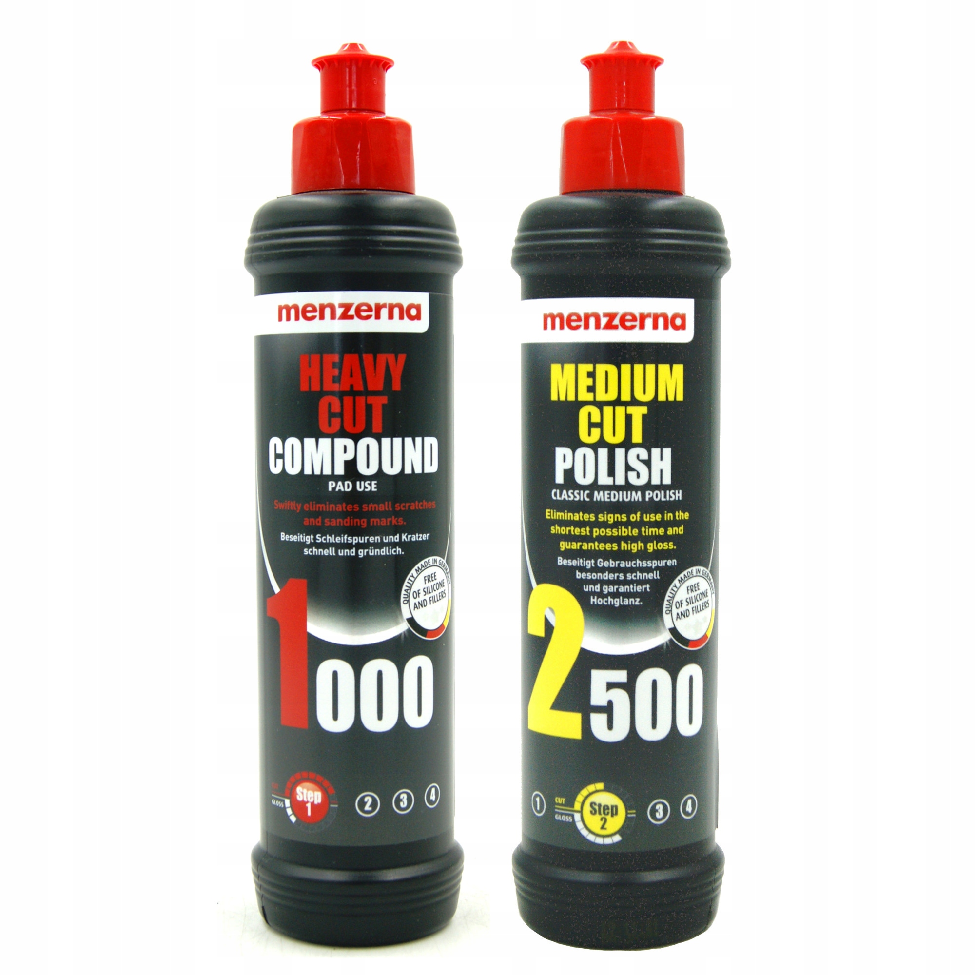 

Zestaw Past Polerskich Menzerna 1000 2500 250ml