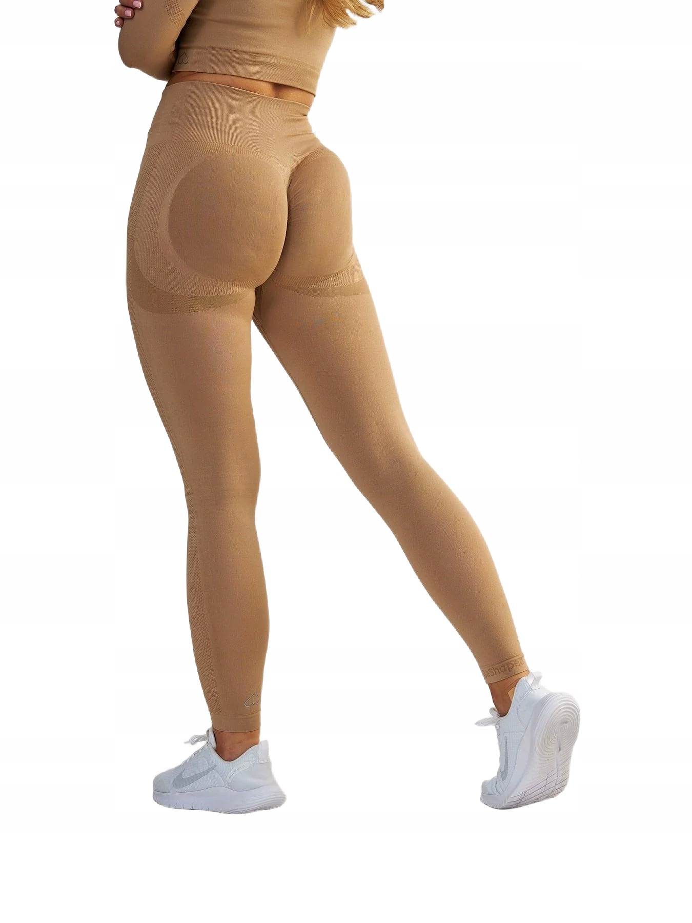 Legginsy Sportowe Damskie Push Up z Wysokim Stanem Modelujące Bezszwowe