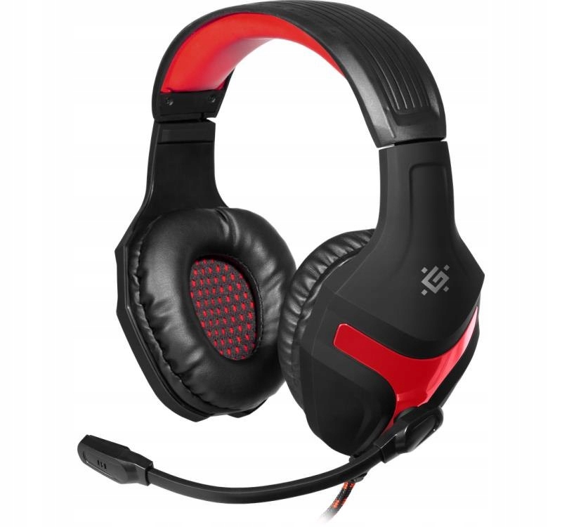 Słuchawki z mikrofonem Defender Scrapper 500 Gaming czerwono-czarne adapt