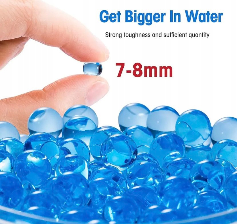 KULKI ŻELOWE WODNE 7-8 MM DO PISTOLETU KARABINU DUŻY ZESTAW 30000 SZT Rodzaj karabiny