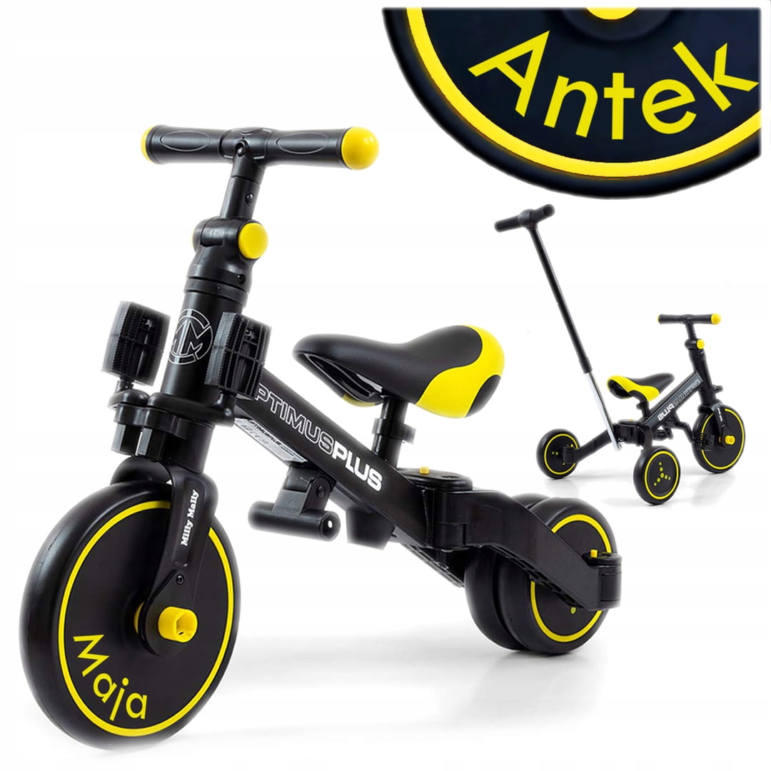 Rowerek Trójkołowy Jeździk Pchacz Biegówka 4w1- na 2 latka Imię