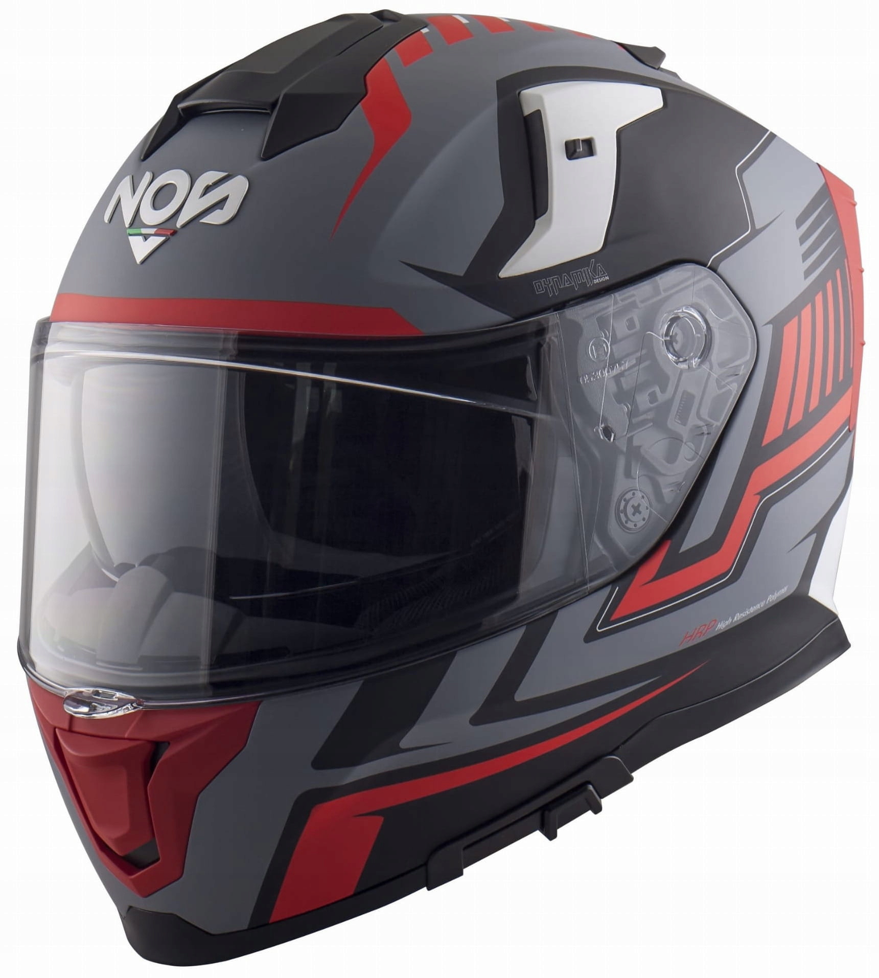 Nos NS-10 Sonic Red Matt Integrálna Motocyklová Prilba Červená Matná