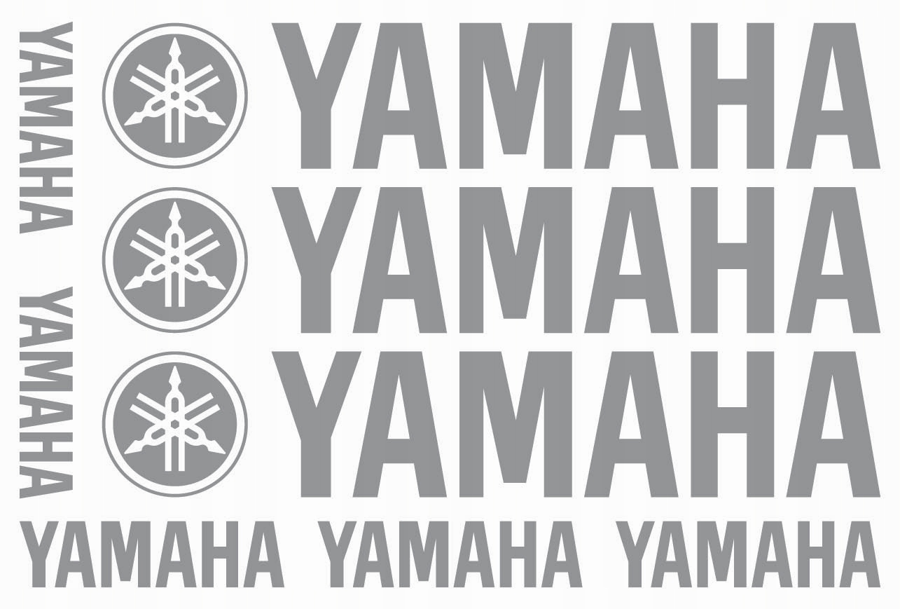

Naklejki Yamaha Zestaw XL Srebrne