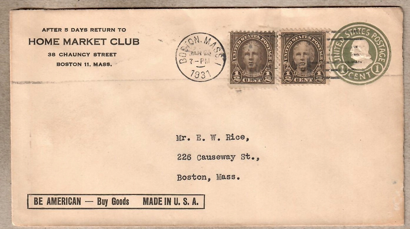 USA ,1931 r. koperta