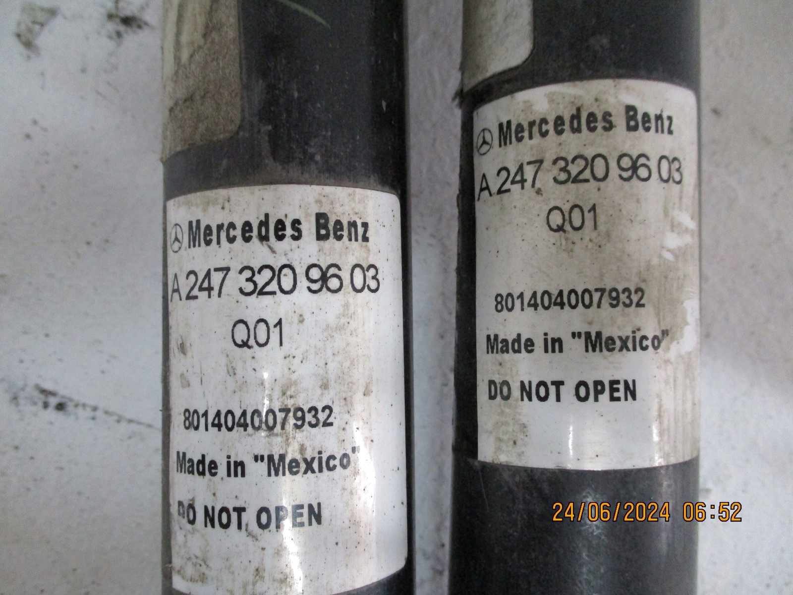 STOSSDÄMPFER HECK AMOR MERCEDES 247 GLB 2473209603