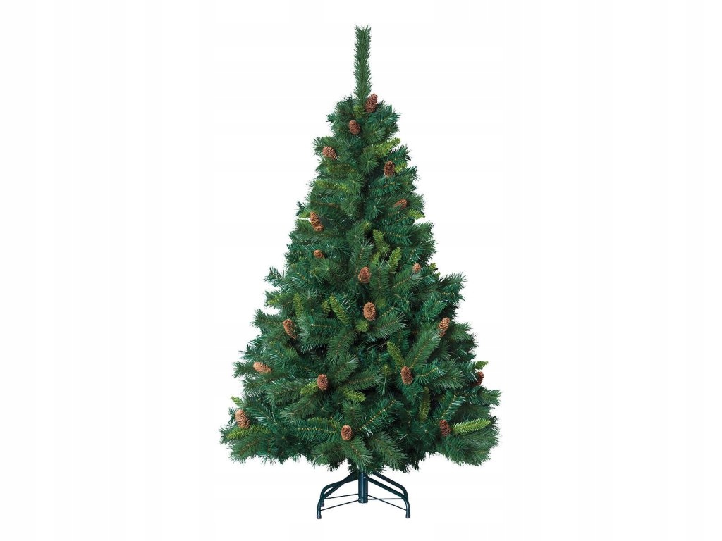 Umelý stromček na kovovom stojane, hustá, 150 cm