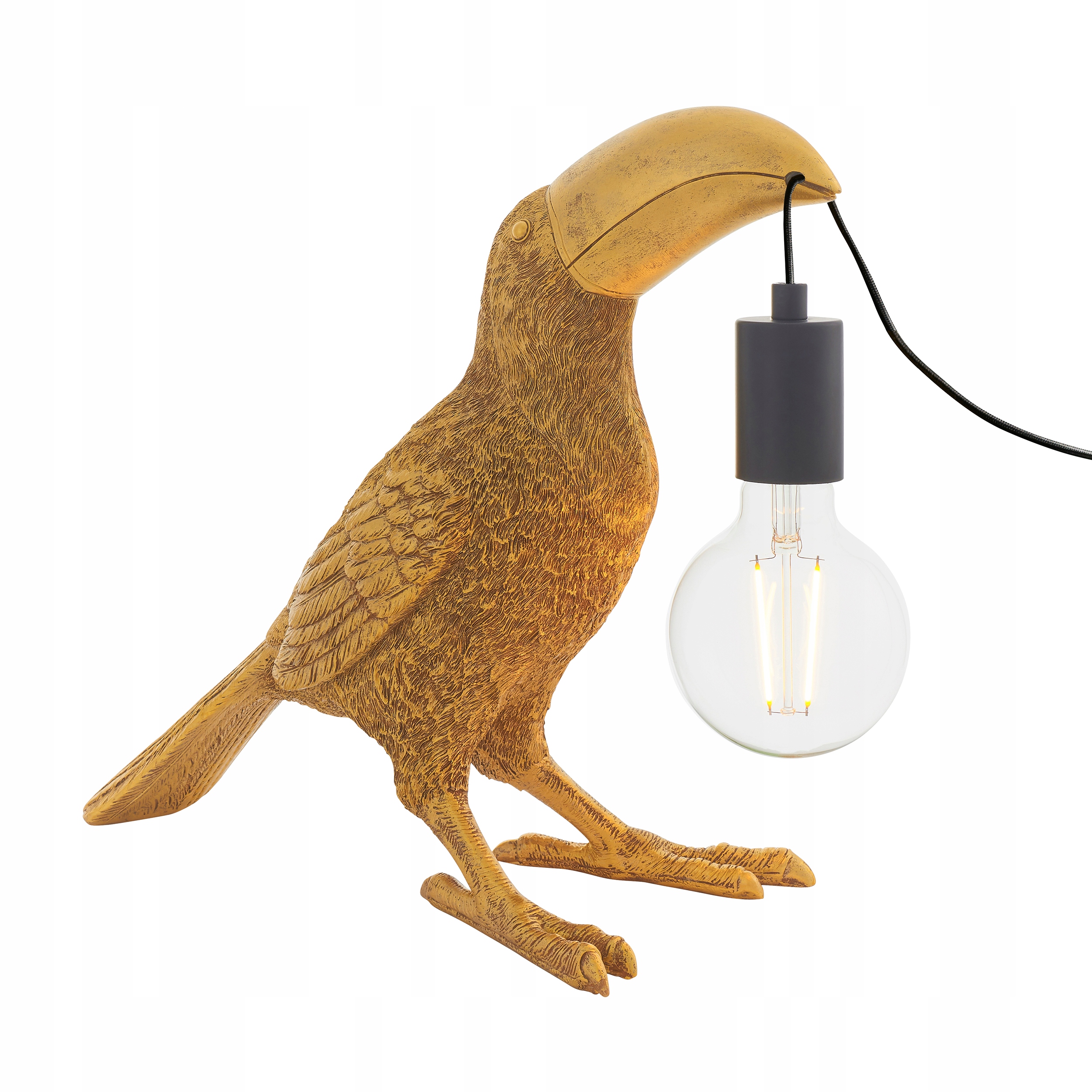 Stolová lampa Toucan zlatá E27 1x10W Led Endon