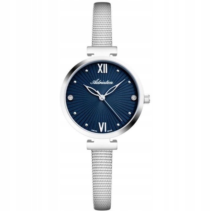 Adriatica dámské stříbrné hodinky Classic na mesh náramku A3781.5185Q