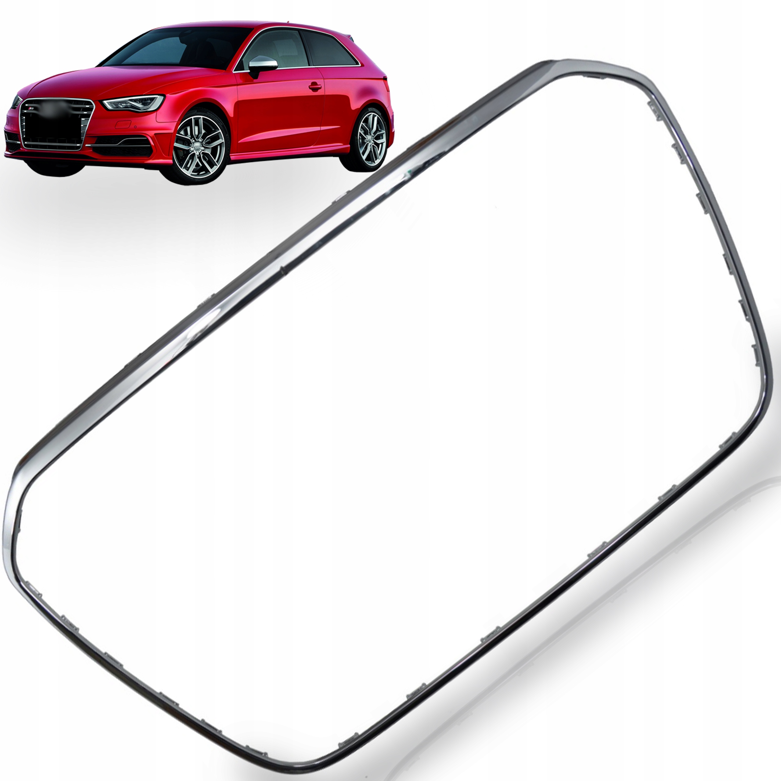 Rámeček atrapy grilu Chrom Audi A3 8V 12-16r obrubník