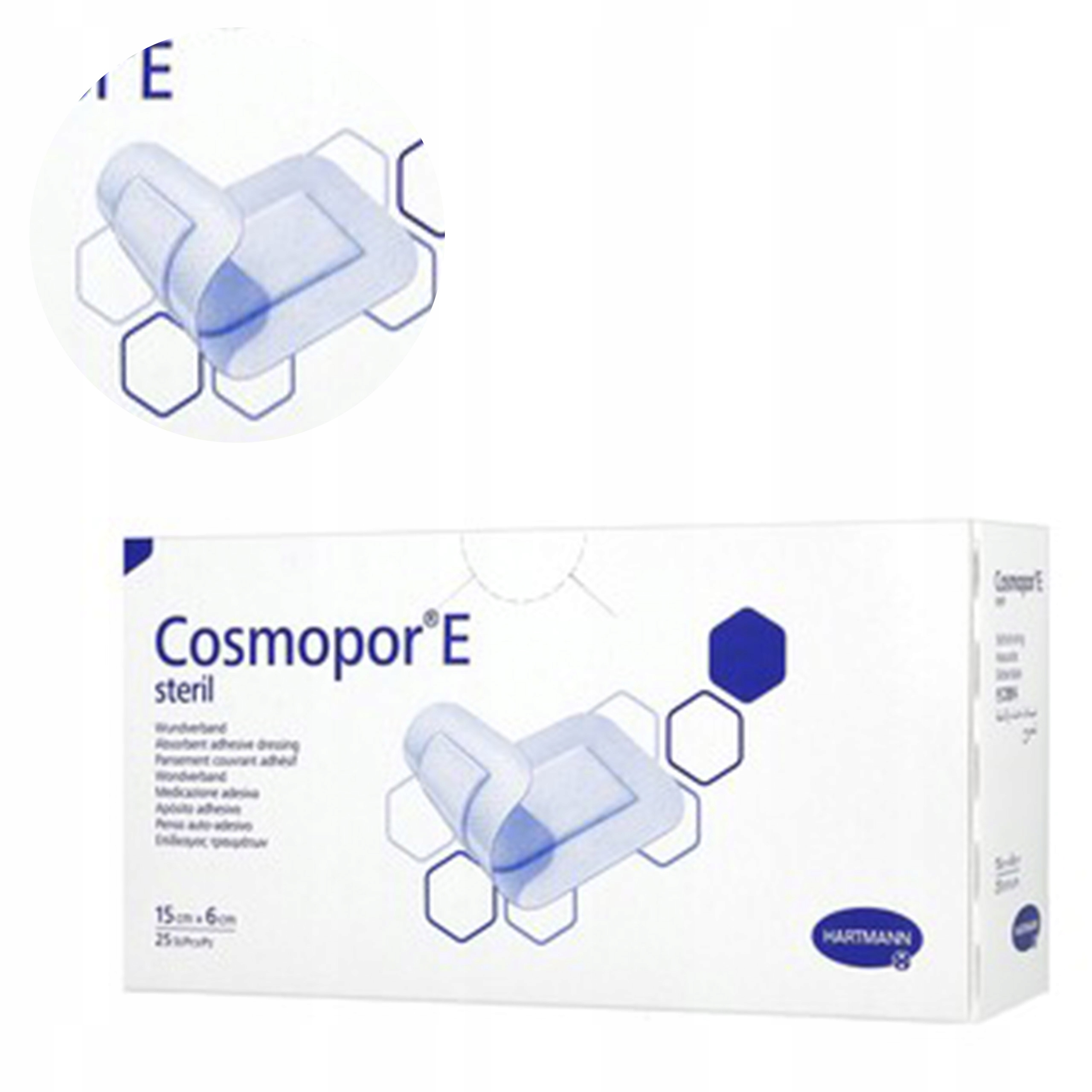 

Cosmopor E Steril jałowy opatrunek 15x6cm 25 sztuk